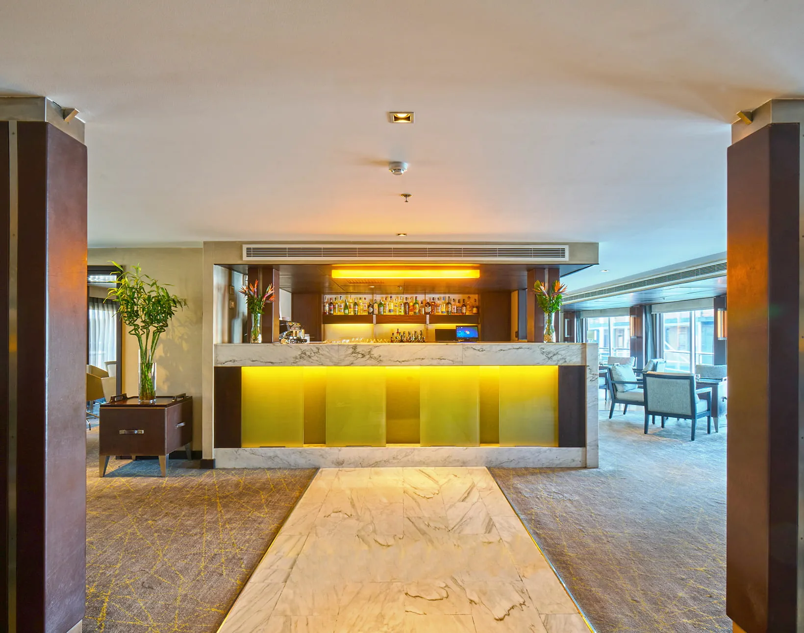 Lounge aboard the The Oberoi Philae, Luxury Nile Cruiser Nile cruise